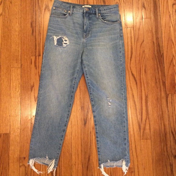 Madewell Classic Straight Jean High Rise Crop 29 - Picture 1 of 9